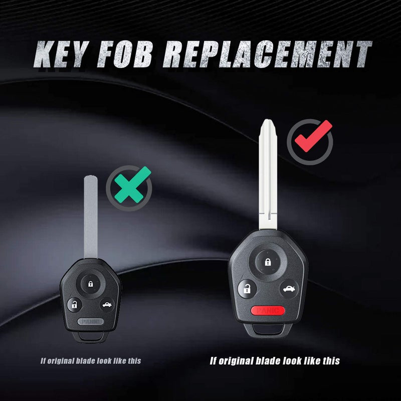 VOFONO Keyless Entry Remote Key Fob Fit for Subaru Legacy 2015-2017/Outback 2015-2017/Forester 2014-2018/ XV CROSSTREK 2013-2016/Impreza 2012-2016 FCC ID: CWTWB1U811 (315 MHZ G Chip) - Image 5